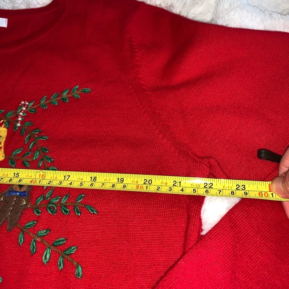 Dress Barn. Beautiful Holiday cardigan sweater. Sz XL - Picture 8 of 10